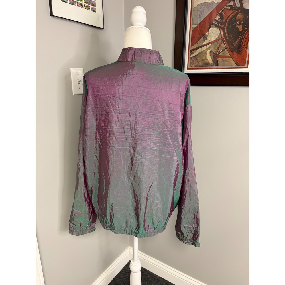 Vintage Surf Style Interplanetary Body Gear Iridescent Windbreaker 90s OSFA - Picture 4 of 6